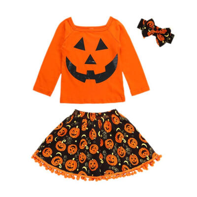 Halloween Girl Orange Cartoon Cotton Long Sleeve T-Shirt Pumpkin Ball Fringe Short Skirt Set Pullover
Halloween Girl Orange Cartoon Cotton Long Sleeve T-Shirt Pumpkin Ball Fringe Short Skirt Set Pullover