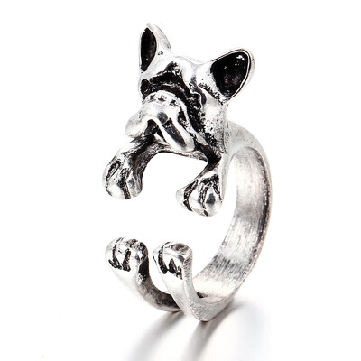 Fashion Trendy Dog Ring Bulldog Open Ring for Women Personality Jewelry Hand Decoration
Fashion Trendy Dog Ring Bulldog Open Ring for Women Personality Jewelry Hand Decoration