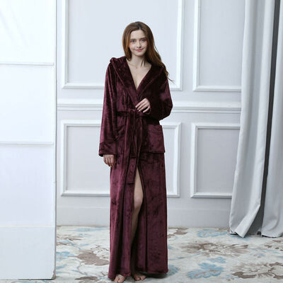 Lovers Thermal Hooded Extra Long Flannel Bathrobe Women Men Thick Warm Winter Kimono Bath Robe Bridesmaid Robes Dressing Gown
Lovers Thermal Hooded Extra Long Flannel Bathrobe Women Men Thick Warm Winter Kimono Bath Robe Bridesmaid Robes Dressing Gown