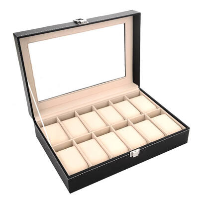 12 Slots PU Watch Display Collection Box Wasit Watch Organizer Display Wooden Storage Case
12 Slots PU Watch Display Collection Box Wasit Watch Organizer Display Wooden Storage Case