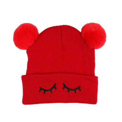 Hot Childrens Head Cap Girls Boys Cute Embroidery Double Ball Knitted Caps New Winter Kids Warm Hats Children Soft Hat
Hot Childrens Head Cap Girls Boys Cute Embroidery Double Ball Knitted Caps New Winter Kids Warm Hats Children Soft Hat