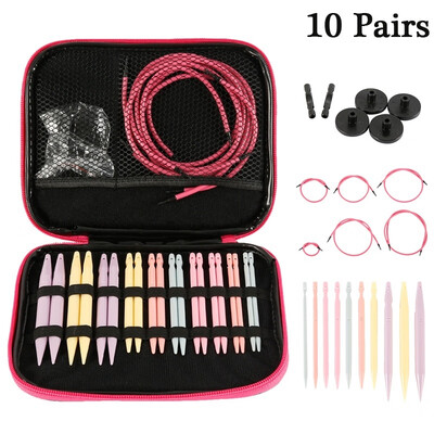 10 Pairs Interchangeable Aluminum Circular Knitting Needles Head Crochet Hooks Set Knitting Tool DIY Sewing Accessories
10 Pairs Interchangeable Aluminum Circular Knitting Needles Head Crochet Hooks Set Knitting Tool DIY Sewing Accessories