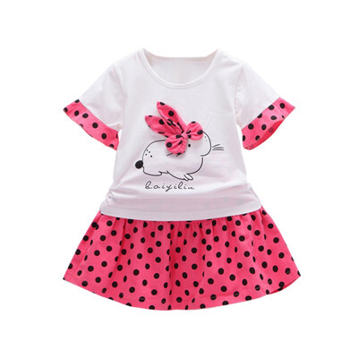 Baby Girls Clothes Casual Summer Cartoon Rabbit Printed Tops Blouse Short Skirts Suits Toddler Costume Set
Baby Girls Clothes Casual Summer Cartoon Rabbit Printed Tops Blouse Short Skirts Suits Toddler Costume Set