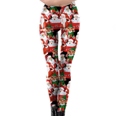 Women Christmas Print Wear Bottoming Leggings Stretchy High Waist Stretchable Skinny Tights Pants
Women Christmas Print Wear Bottoming Leggings Stretchy High Waist Stretchable Skinny Tights Pants