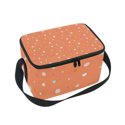 ALAZA Insulated Lunch Box Orange Dot Lunch Bag for Men Women Portable Tote Bag Cooler Bag
ALAZA Insulated Lunch Box Orange Dot Lunch Bag for Men Women Portable Tote Bag Cooler Bag