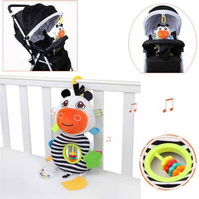YIWULAPlush Toys Developmental Toy Bed Hanging Bed Infant Kids Soft Sound Toys