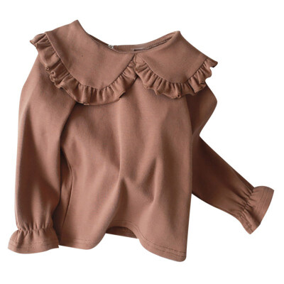 Autumn Children Flare Sleeve Casual Tops Baby Girl Long Sleeve Doll Collar T-Shirts Kids Solid Color Soft Comfy Tops Tees
Autumn Children Flare Sleeve Casual Tops Baby Girl Long Sleeve Doll Collar T-Shirts Kids Solid Color Soft Comfy Tops Tees