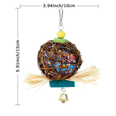 Large Bird Chewing Toys for Parrots Natural Rattan Ball Cage Toy Preening Toy for Bird Parrot African Greys Budgie Cockatiel
Large Bird Chewing Toys for Parrots Natural Rattan Ball Cage Toy Preening Toy for Bird Parrot African Greys Budgie Cockatiel