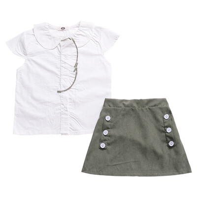 2PCs Girls Uniform Newborn Kid Baby Girls Clothes Sets Tops Doll Collar T-shirt Short Mini Skirt Party Wedding Tutu Dress
2PCs Girls Uniform Newborn Kid Baby Girls Clothes Sets Tops Doll Collar T-shirt Short Mini Skirt Party Wedding Tutu Dress
