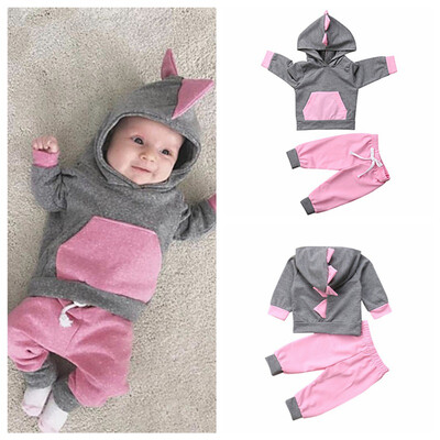 2019 Spring Girls Hooded T-shirt Pants Set Childrens Set Fashion Baby Girls Stylish Dinosaurs Pants Girl Clothes Set Spring
2019 Spring Girls Hooded T-shirt Pants Set Childrens Set Fashion Baby Girls Stylish Dinosaurs Pants Girl Clothes Set Spring