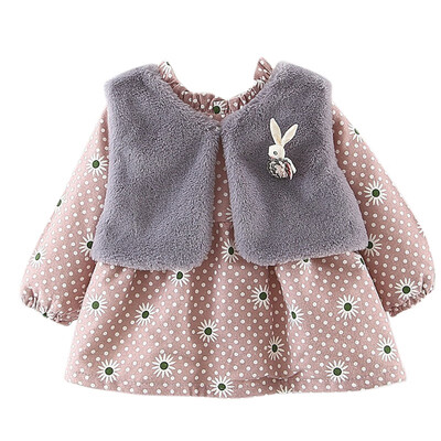 Kids Dress For Girl Clothes Winter Plus Velvet Faux Fur Vest Bow Design Kids Dress for Princess Girls Clothes
Kids Dress For Girl Clothes Winter Plus Velvet Faux Fur Vest Bow Design Kids Dress for Princess Girls Clothes