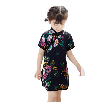 Baby Summer Girls Round Neck Cotton Print Princess Cute Sweet Short Sleeve Cheongsam Princess Dress
Baby Summer Girls Round Neck Cotton Print Princess Cute Sweet Short Sleeve Cheongsam Princess Dress