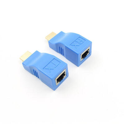 2pcs HDMI Network Extender Mini RJ45 Ports to 30m HDMI Extension Over CAT-5E6 UTP LAN Ethernet Cable Adapter Converter
2pcs HDMI Network Extender Mini RJ45 Ports to 30m HDMI Extension Over CAT-5E6 UTP LAN Ethernet Cable Adapter Converter