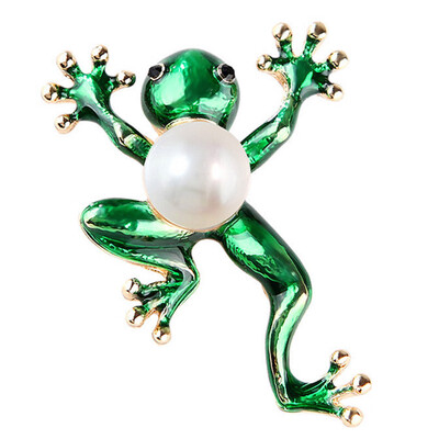 Kawaii Green Enamel Frog Brooch for Women Men Punk Party hijab Bags Accessory Fashion Imitation Pearl Small Pins Free Shipping
Kawaii Green Enamel Frog Brooch for Women Men Punk Party hijab Bags Accessory Fashion Imitation Pearl Small Pins Free Shipping
