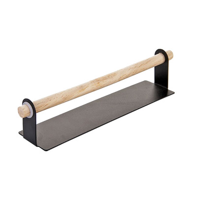 Gobestart Household Punch-Free Wrought Iron Towel Rack Kitchen Debris Rack
