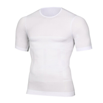 Mens Seamless Breathable Body Shaping Abdomen O-Neck Short-Sleeved Stretch T-Shirt Vest Black White Color
Mens Seamless Breathable Body Shaping Abdomen O-Neck Short-Sleeved Stretch T-Shirt Vest Black White Color