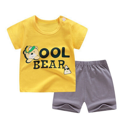 Baby Boys Girls Summer Clothes Sets Short Sleeve Cartoon Print Tops Blouse T-shirtShorts Casual Outfits Sets
Baby Boys Girls Summer Clothes Sets Short Sleeve Cartoon Print Tops Blouse T-shirtShorts Casual Outfits Sets