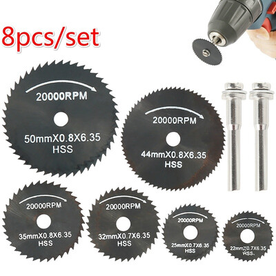 8pcsset Mini HSS Circular Saw Blade Rotary Tool for Metal Cutter Dremel Electric Tool Wood Cutting Discs Drill Chuck Drill 22-50
8pcsset Mini HSS Circular Saw Blade Rotary Tool for Metal Cutter Dremel Electric Tool Wood Cutting Discs Drill Chuck Drill 22-50