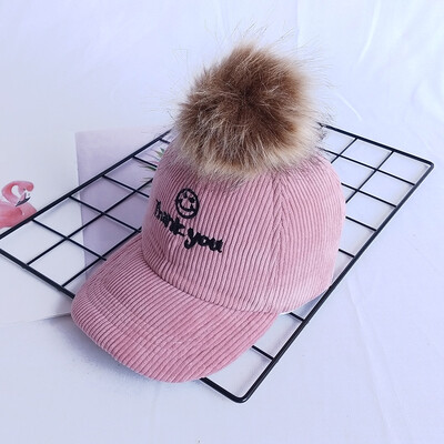 Childrens hat autumn&winter boys baseball cap wick velvet girls cap big hair ball baby hat Korean version tide
Childrens hat autumn&winter boys baseball cap wick velvet girls cap big hair ball baby hat Korean version tide