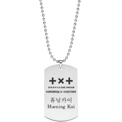 Lettering Summer Necklace Tag Chain Korean Mens Idol Team TXT Combination Stainless Steel TOMORROW X TOGETHER
Lettering Summer Necklace Tag Chain Korean Mens Idol Team TXT Combination Stainless Steel TOMORROW X TOGETHER