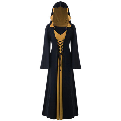 Gobestart Womens Plus Size Halloween Hooded Lace Up Patchwork Long Sleeve Long Dress
Gobestart Womens Plus Size Halloween Hooded Lace Up Patchwork Long Sleeve Long Dress