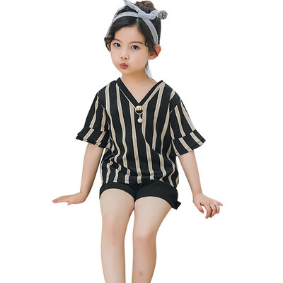 Summer Baby Girls Striped T-shirt Shorts Sets Flare Sleeve Print T-shirt TopsShorts Suits Casual Outfits Sets
Summer Baby Girls Striped T-shirt Shorts Sets Flare Sleeve Print T-shirt TopsShorts Suits Casual Outfits Sets