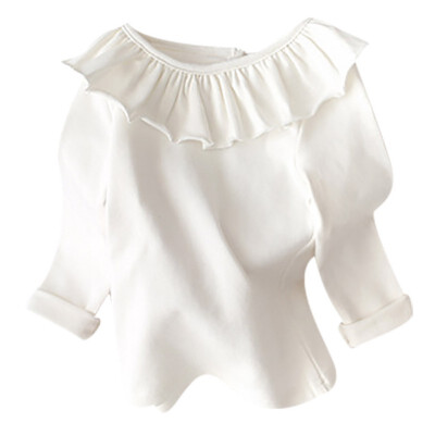 Autumn Baby Girl Long Sleeve Ruffle Design T-Shirts Kids Solid Color Soft Comfy Tops Tees Children Casual Blouse
Autumn Baby Girl Long Sleeve Ruffle Design T-Shirts Kids Solid Color Soft Comfy Tops Tees Children Casual Blouse