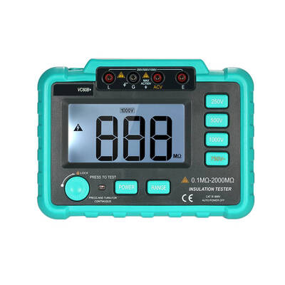 VC60B 1000V Insulation Resistance Tester 01MΩ-2000MΩ Insulation Resistance Meter Testing Tools