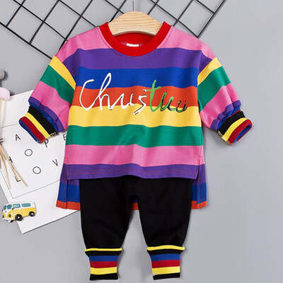 Autumn Baby Girls Letters Striped Print Long Sleeve T-shirt Blouse Trousers Casual Outfits
Autumn Baby Girls Letters Striped Print Long Sleeve T-shirt Blouse Trousers Casual Outfits