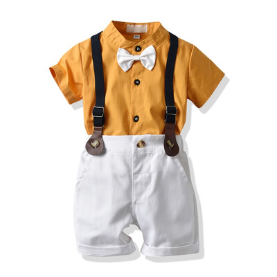 0-4Y Lapel Cotton Summer Casual Baby Boy Set Gentleman Shirt With Bow Tie And Suspender Pants Kit Kids Overalls 2019
0-4Y Lapel Cotton Summer Casual Baby Boy Set Gentleman Shirt With Bow Tie And Suspender Pants Kit Kids Overalls 2019