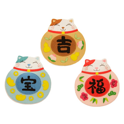 Handmade Non-Woven Coin Bag Coaster Make Tools Craft Kit Cute Cartoon Felt Coaster DIY Hand-Made Crafts Materials Kit Felting 
Handmade Non-Woven Coin Bag Coaster Make Tools Craft Kit Cute Cartoon Felt Coaster DIY Hand-Made Crafts Materials Kit Felting