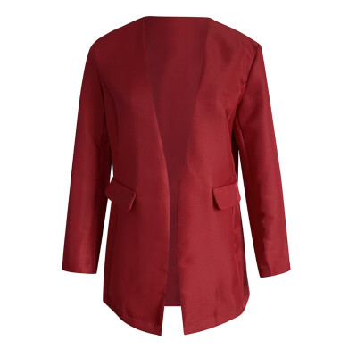 Blazer women Autumn elegant long sleeve OL coat outerwear pocket office Fashion Jacket casual Plus Size tops
Blazer women Autumn elegant long sleeve OL coat outerwear pocket office Fashion Jacket casual Plus Size tops