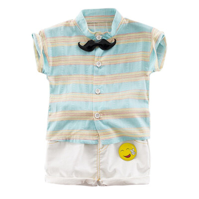 Baby Clothing Sets Summer Baby Boys Girl Clothes Suit Gentleman Style Stripe Shirt Pants 2pcs Clothes For Baby Summer Set
Baby Clothing Sets Summer Baby Boys Girl Clothes Suit Gentleman Style Stripe Shirt Pants 2pcs Clothes For Baby Summer Set