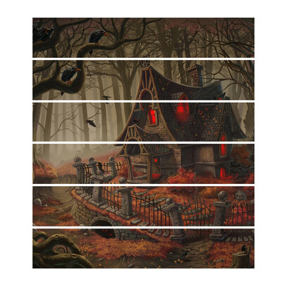 6pcsset Gloomy house witch Pumpkin Stair Sticker Removable Stair Sticker Self-adhesive Waterproof Wall Sticker Festive Decor
6pcsset Gloomy house witch Pumpkin Stair Sticker Removable Stair Sticker Self-adhesive Waterproof Wall Sticker Festive Decor