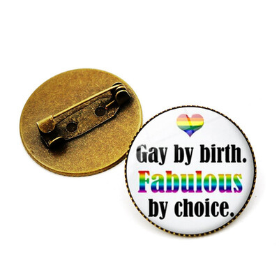 Gay Pride Time Gem Brooch Fashion Love Rainbow Brooch Jewelry Needle for Your Loved One
Gay Pride Time Gem Brooch Fashion Love Rainbow Brooch Jewelry Needle for Your Loved One