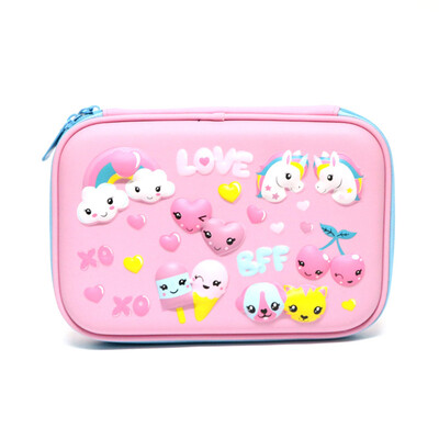 Unicorn Embossed Pencil Box Cute 3D Rainbow Unicorn Star Pencil Case Large Capacity Hardtop EVA Pencil Case
Unicorn Embossed Pencil Box Cute 3D Rainbow Unicorn Star Pencil Case Large Capacity Hardtop EVA Pencil Case