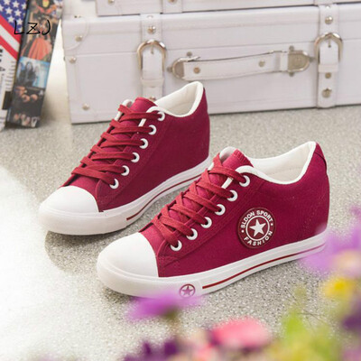 Summer Sneakers Wedges Canvas Shoes Women Casual Shoes Female Cute White Basket Stars Zapatos Mujer Trainers 5 cm Height tenis
Summer Sneakers Wedges Canvas Shoes Women Casual Shoes Female Cute White Basket Stars Zapatos Mujer Trainers 5 cm Height tenis