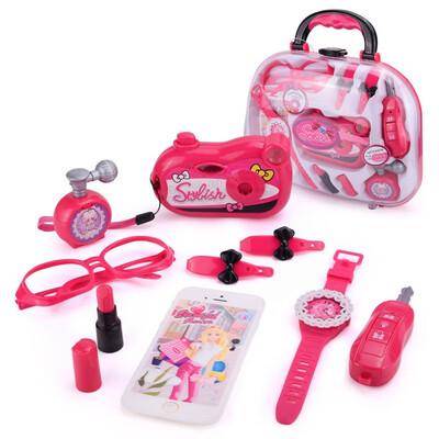 Girl Pretend Play Kid Make Up Toys Makeup Set Hairdressing Simulation Plastic Toy For Girls Dressing Cosmetic Travel Box
Girl Pretend Play Kid Make Up Toys Makeup Set Hairdressing Simulation Plastic Toy For Girls Dressing Cosmetic Travel Box
