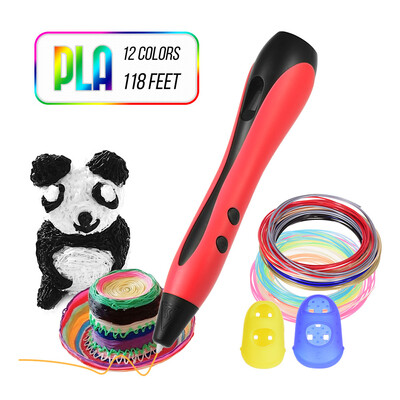 3D Pen with PLA Filament Refills LCD Screen Professional 3D Drawing Printing Pen Extruding Speed Temperature Control Perfect Gift
3D Pen with PLA Filament Refills LCD Screen Professional 3D Drawing Printing Pen Extruding Speed Temperature Control Perfect Gift