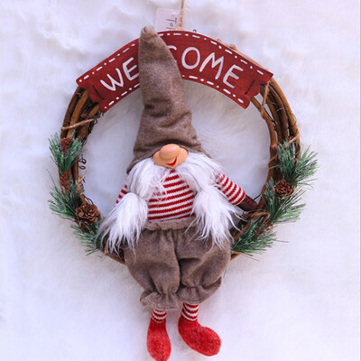 Toponeto Christmas decorations doll wreath rattan ring xmas tree pendant hanging ring
Toponeto Christmas decorations doll wreath rattan ring xmas tree pendant hanging ring