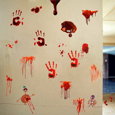 Halloween High Quality PVC Wall Stickers Window Clings Horrifying Bloody Drip Handprint wall decor Art Murals Room Decoration
Halloween High Quality PVC Wall Stickers Window Clings Horrifying Bloody Drip Handprint wall decor Art Murals Room Decoration