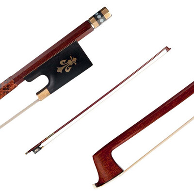 Violin Bow Pernambuco Bow Stick Black Ebony Frog&Horsetail Bow Hair for 44 Full Size Violin
Violin Bow Pernambuco Bow Stick Black Ebony Frog&Horsetail Bow Hair for 44 Full Size Violin