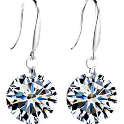 Fashion long zircon earrings Beautiful lines of zircon earrings Jewelry