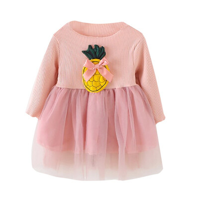 Autumn Casual Baby Girls Pineapple Pattern Long Sleeve Patchwork Mesh Dress Kids Princess Dress
Autumn Casual Baby Girls Pineapple Pattern Long Sleeve Patchwork Mesh Dress Kids Princess Dress
