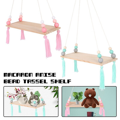 Girls Nordic Style Wooden Hanging Tassel Bead Storage Wall Shelf Kids Nursery Bedroom
Girls Nordic Style Wooden Hanging Tassel Bead Storage Wall Shelf Kids Nursery Bedroom