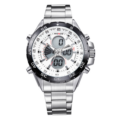 WEIDE WH1103 Dual Display Two Movement Quartz Digital Men Watch 3ATM Waterproof LCD Backlight Auto Date Day Week Alarm Stopwatch W
WEIDE WH1103 Dual Display Two Movement Quartz Digital Men Watch 3ATM Waterproof LCD Backlight Auto Date Day Week Alarm Stopwatch W