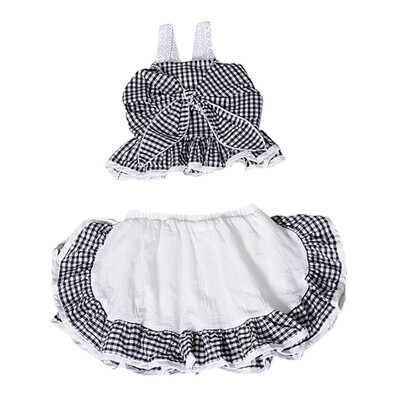 Kids Baby Girls Princess Summer Big Bow Plaid Strap Top Mini Pleated Culottes 2Pcs Costume Set
Kids Baby Girls Princess Summer Big Bow Plaid Strap Top Mini Pleated Culottes 2Pcs Costume Set