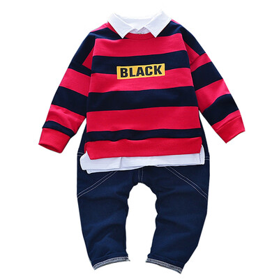 Baby Boy Clothes Set Children Clothing Sets Products Kids Clothes Striped Gentleman T-shirtsPants 2PCS Tracksuit
Baby Boy Clothes Set Children Clothing Sets Products Kids Clothes Striped Gentleman T-shirtsPants 2PCS Tracksuit