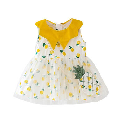 Summer Baby Girl Casual Tutu Dress Toddler Pineapple Pattern Sleeveless Cotton Dresses Outfits With Bag 3-42M
Summer Baby Girl Casual Tutu Dress Toddler Pineapple Pattern Sleeveless Cotton Dresses Outfits With Bag 3-42M