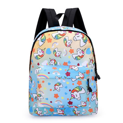 Cute Cartoon Unicorn Girl Bag Outdoor Travel Backpack Kids Backpack